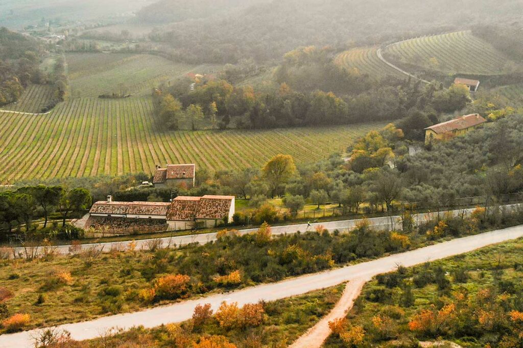 colli euganei panorama dall'alto