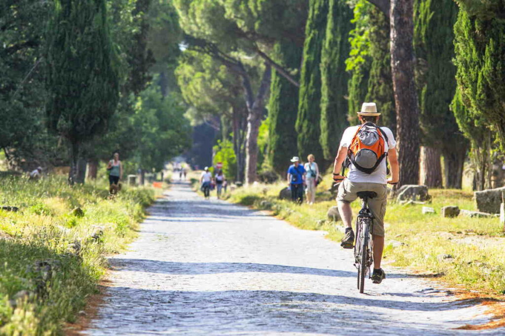 Appia Antica in bicicletta