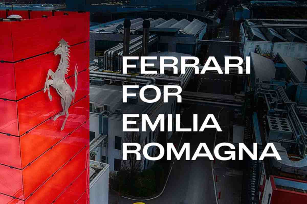 Ferrari cuore d’oro, il gesto che ha emozionato tutti: arriva un grosso aiuto per l’Emilia-Romagna