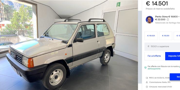 Fiat Panda 4x4, modello del 2003