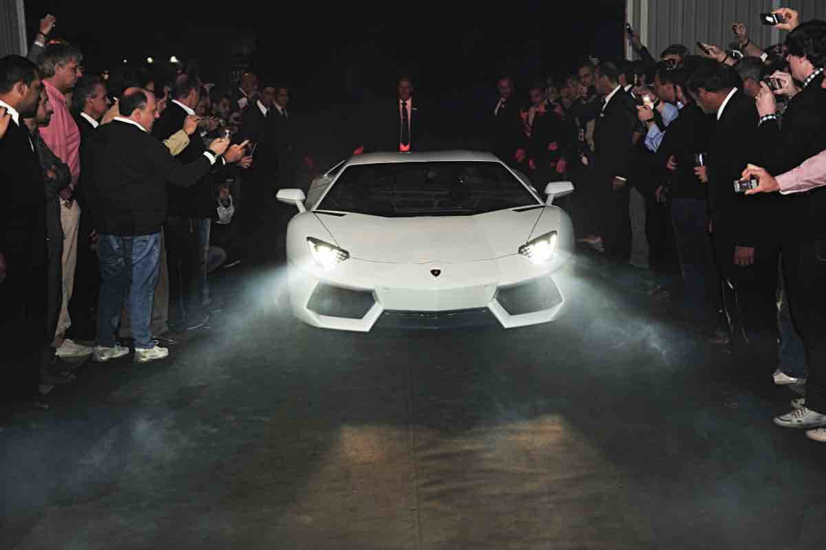 Arrivo di una Lamborghini