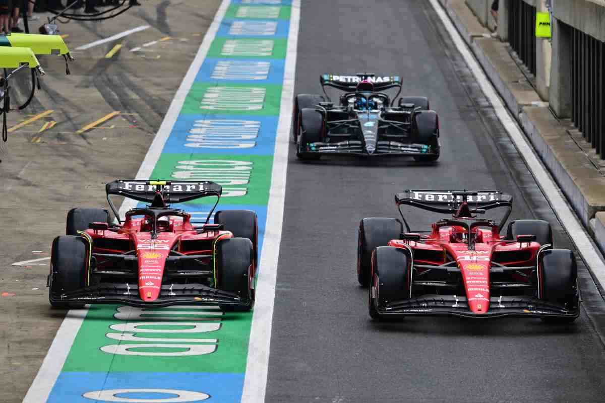 Le Ferrari SF-23 di Leclerc e Sainz: stagione complicata