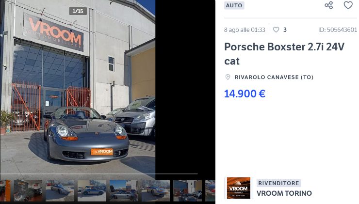 Porsche Boxster che prezzi