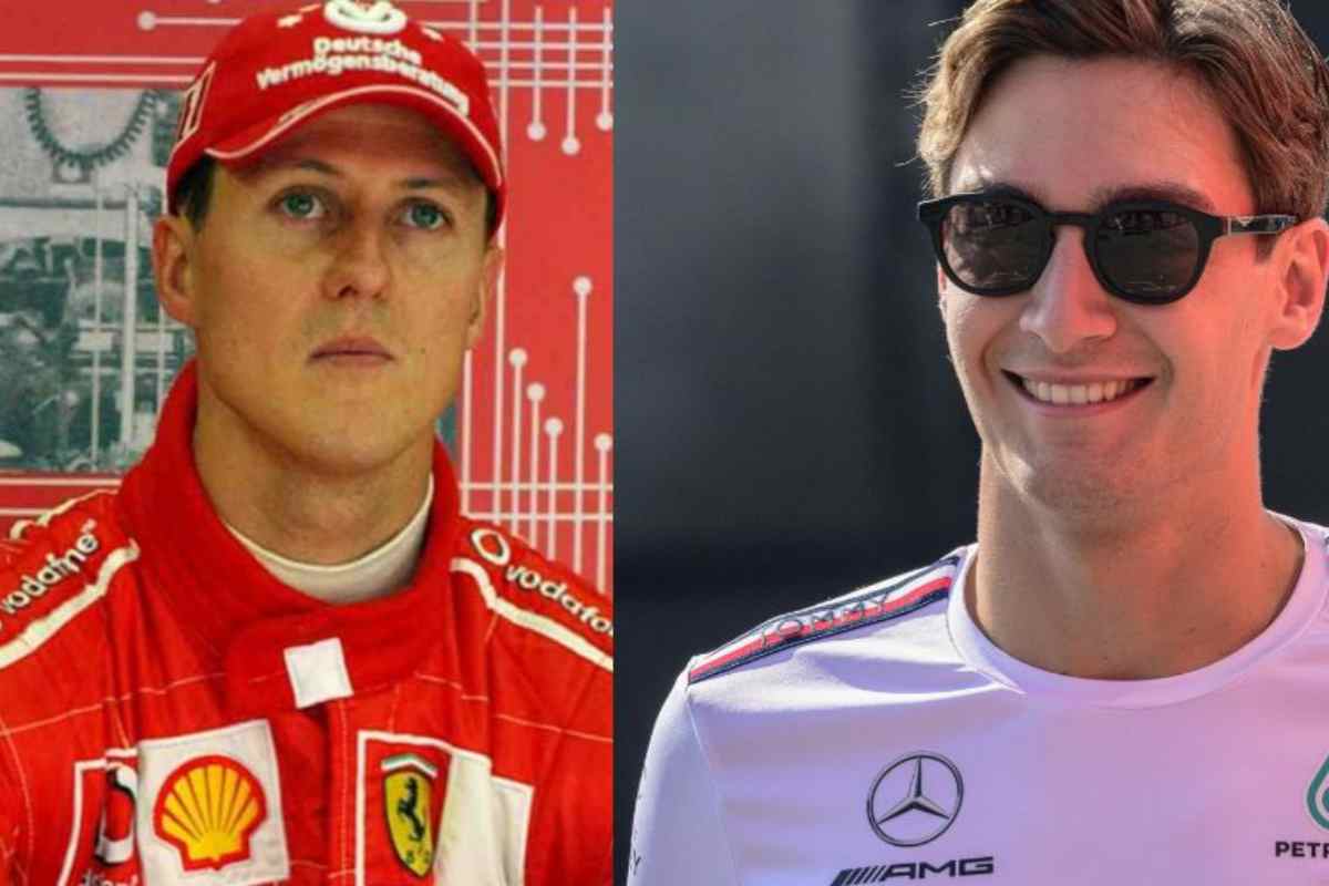 Michael Schumacher e George Russell c'è il paragone