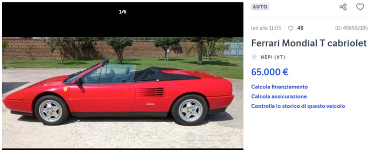 Questa Ferrari ha un prezzo alla portata