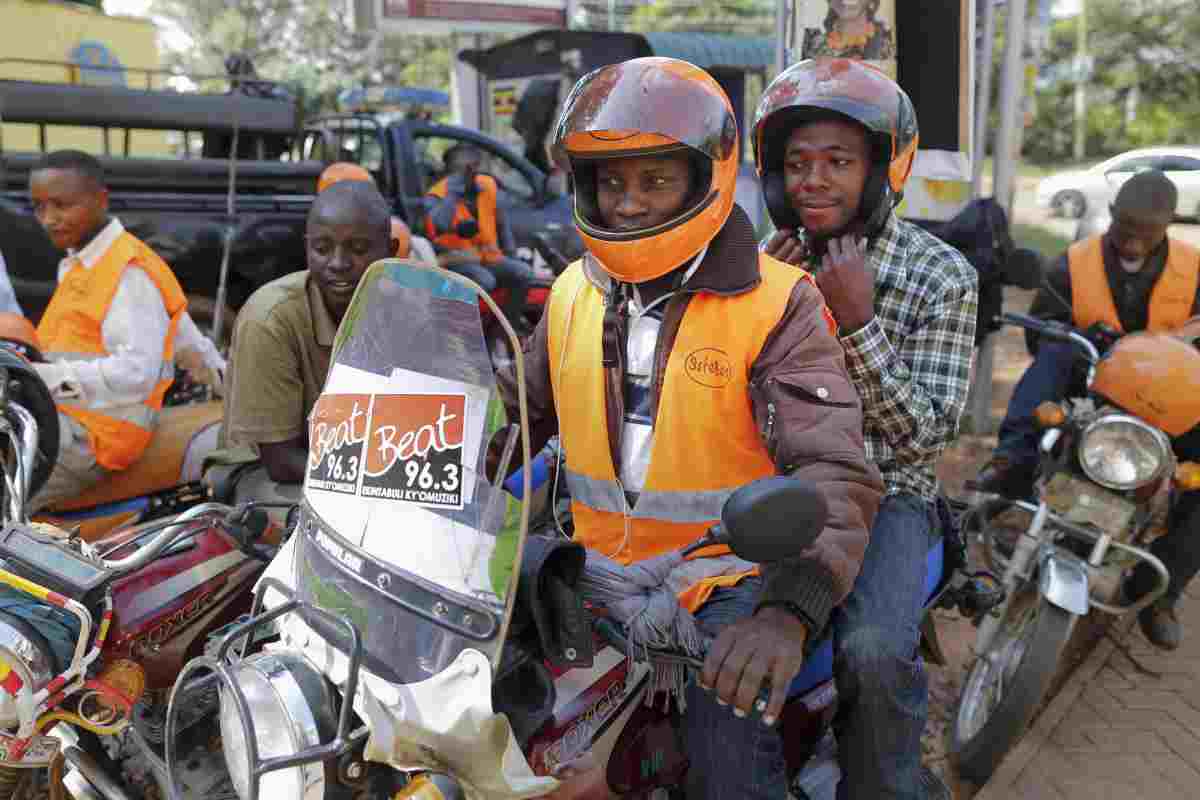 Moto taxi in Africa