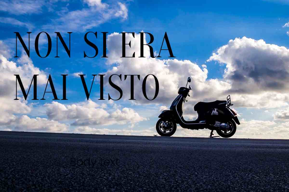 Nuovo scooter all'avanguardia in arrivo