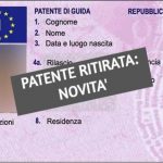 Patente sospesa se fai questa cosa