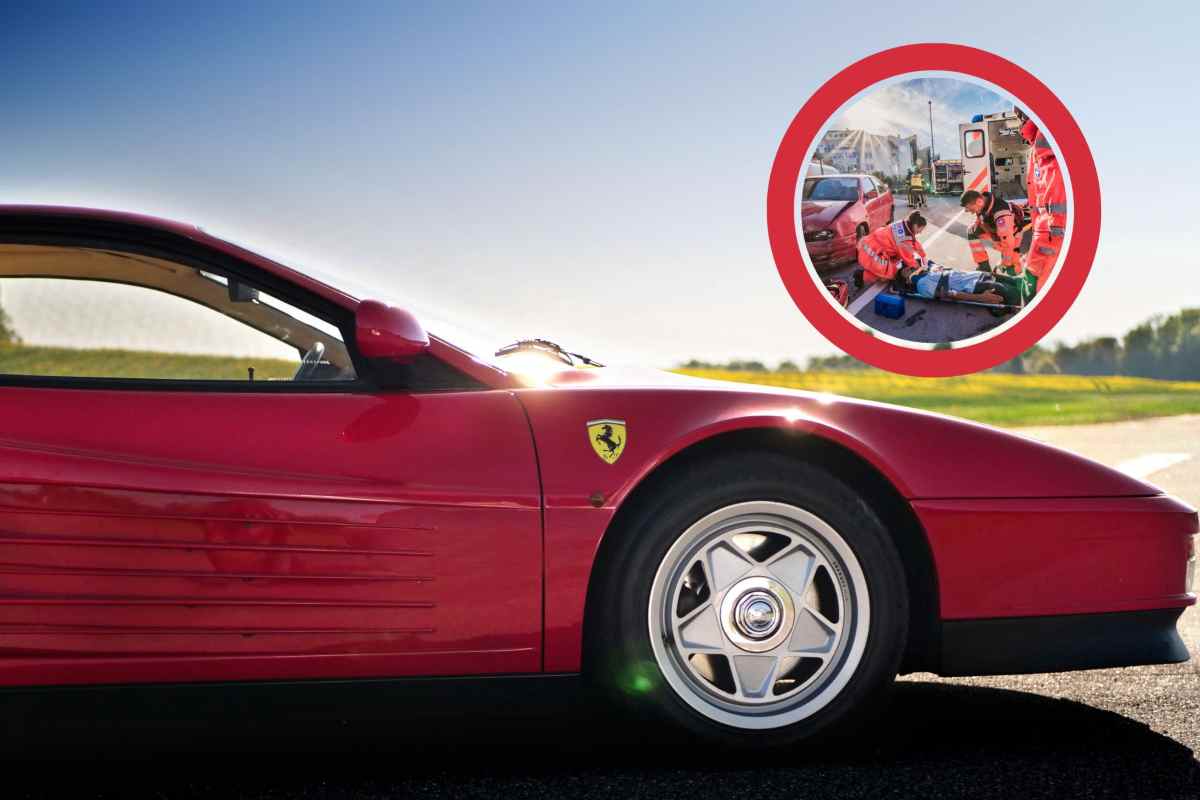 Incidente preoccupante per una Ferrari