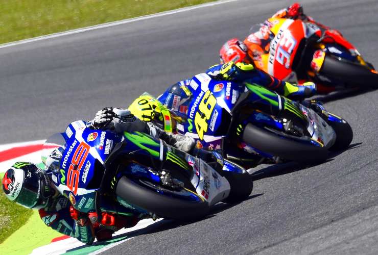 Jorge Lorenzo e Valentino Rossi che sfida