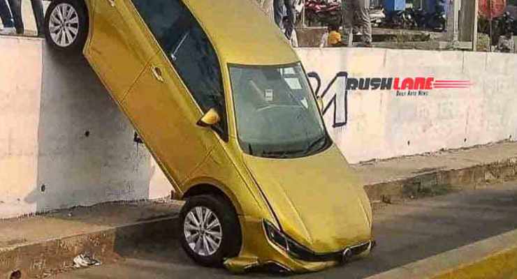 Brutto incidente per una Volkswagen