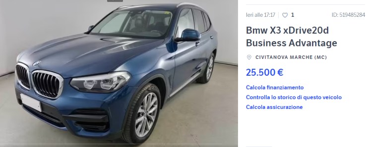 BMW X3 a metà prezzo