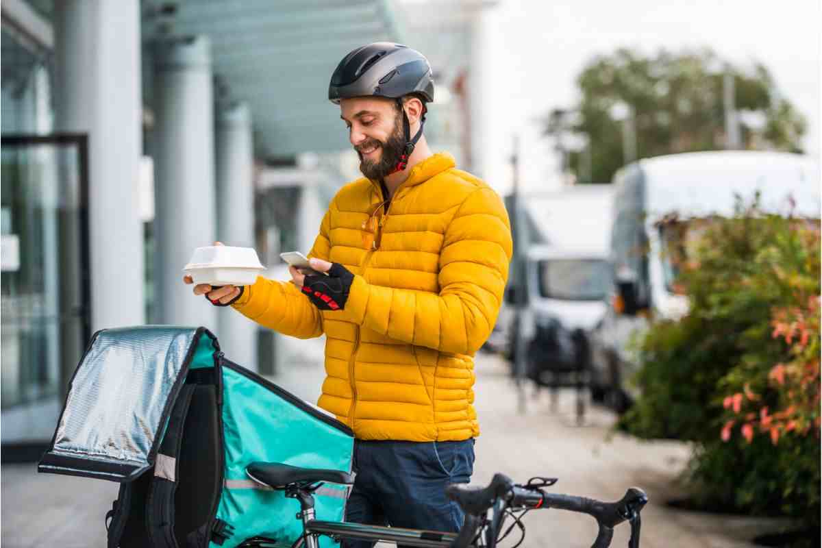 addio riders e fattorini consegna cibo