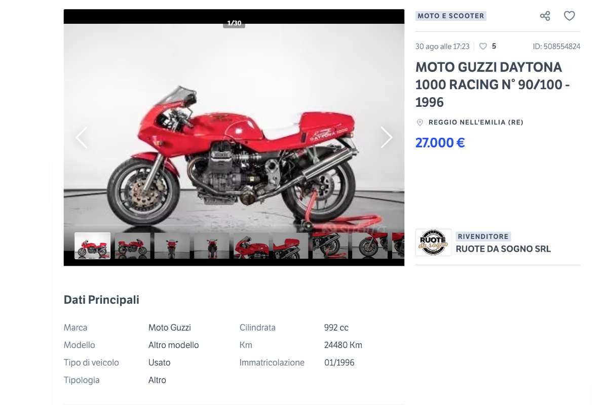 Moto Guzzi Daytona 1995 edizione limitata in vendita