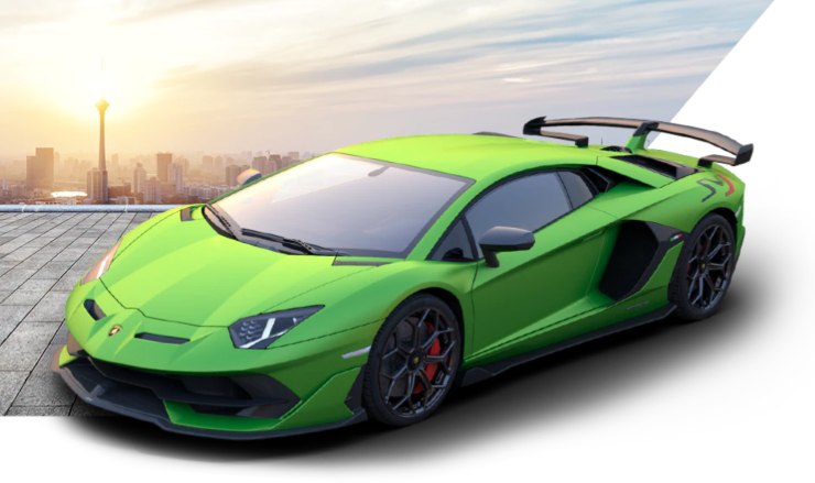 Lamborghini Aventador SVJ auto di Bagnaia