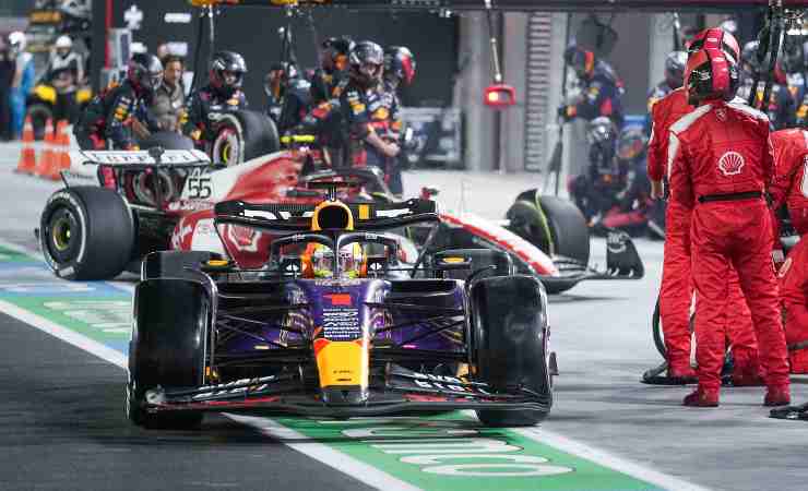 Pit stop della Red Bull in F1