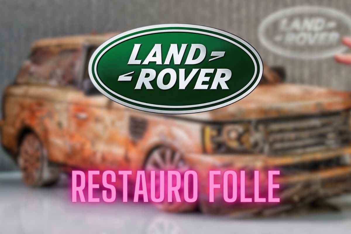 Range Rover completamente i pezzi: il restauro è da brividi