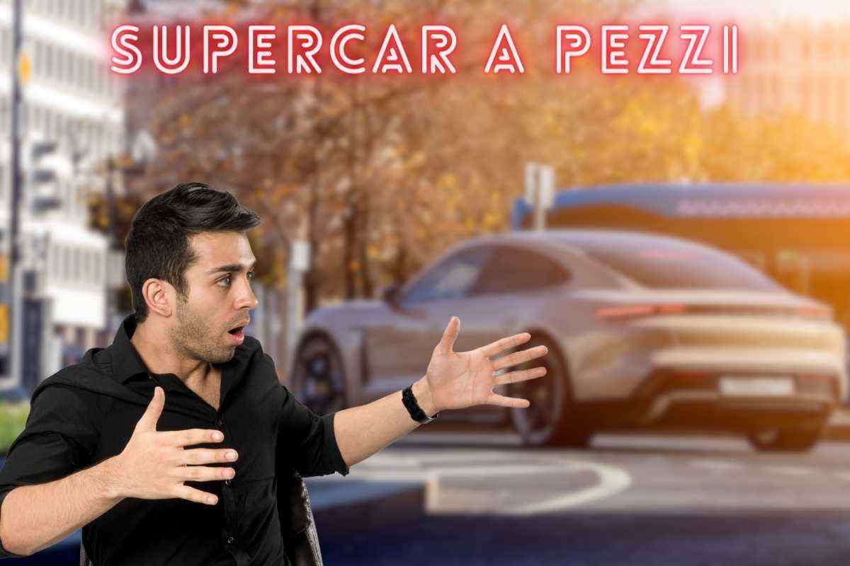 Incidente folle tra una Ferrari e una Porsche