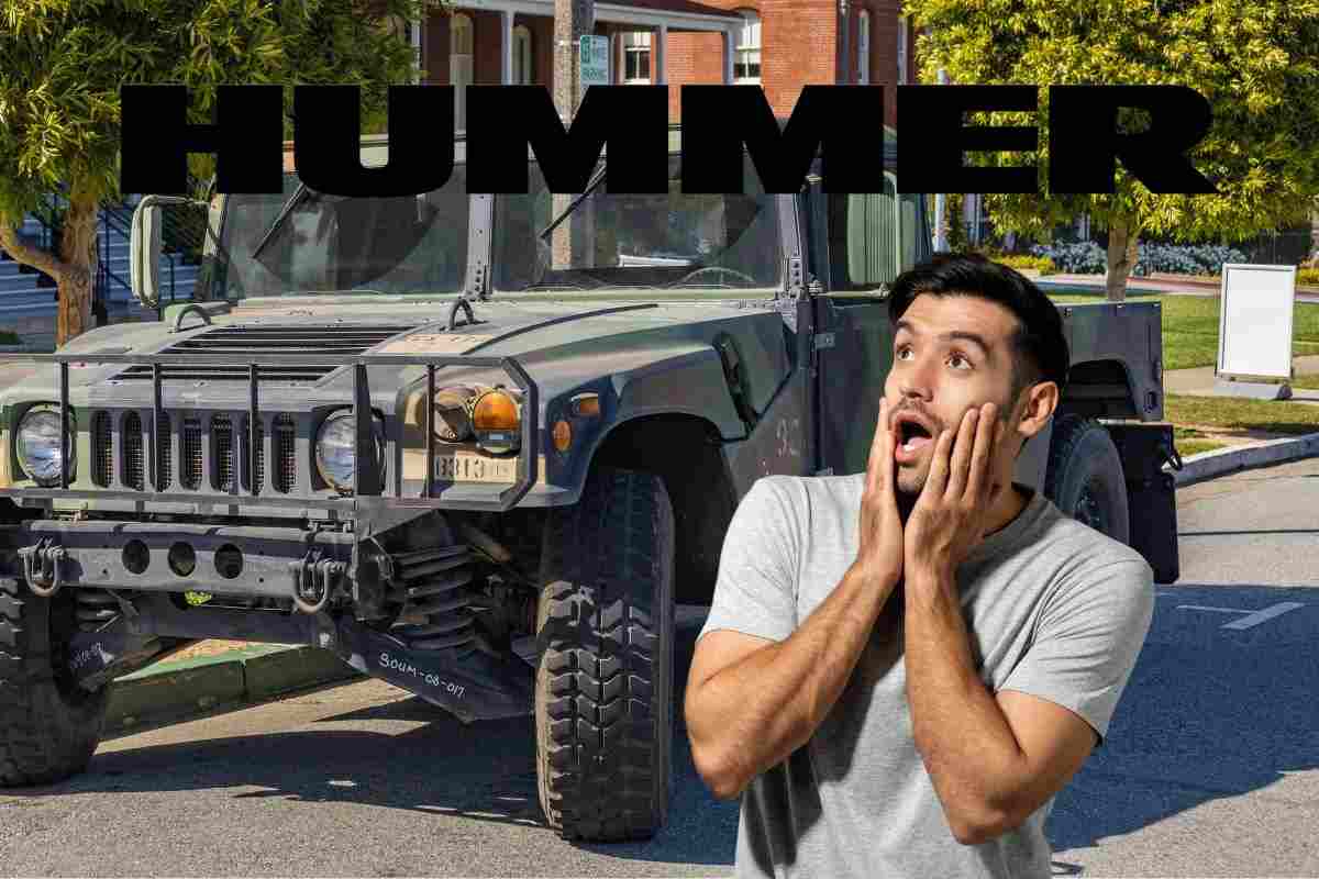 Hummer follia auto sei ruote Humvee 6x6