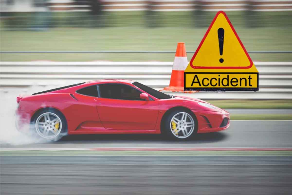 Ferrari brutto incidente