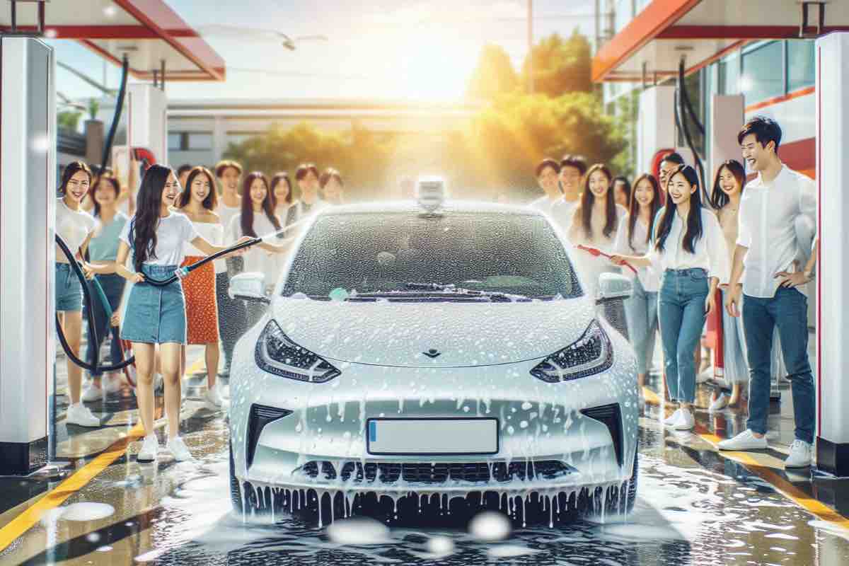 Lavaggio auto elettrica mosse da seguire