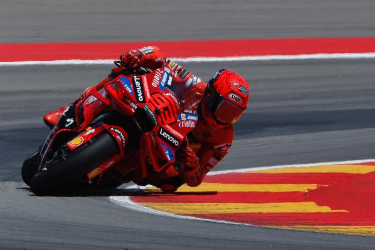 Marc Marquez discussione dopo la gara
