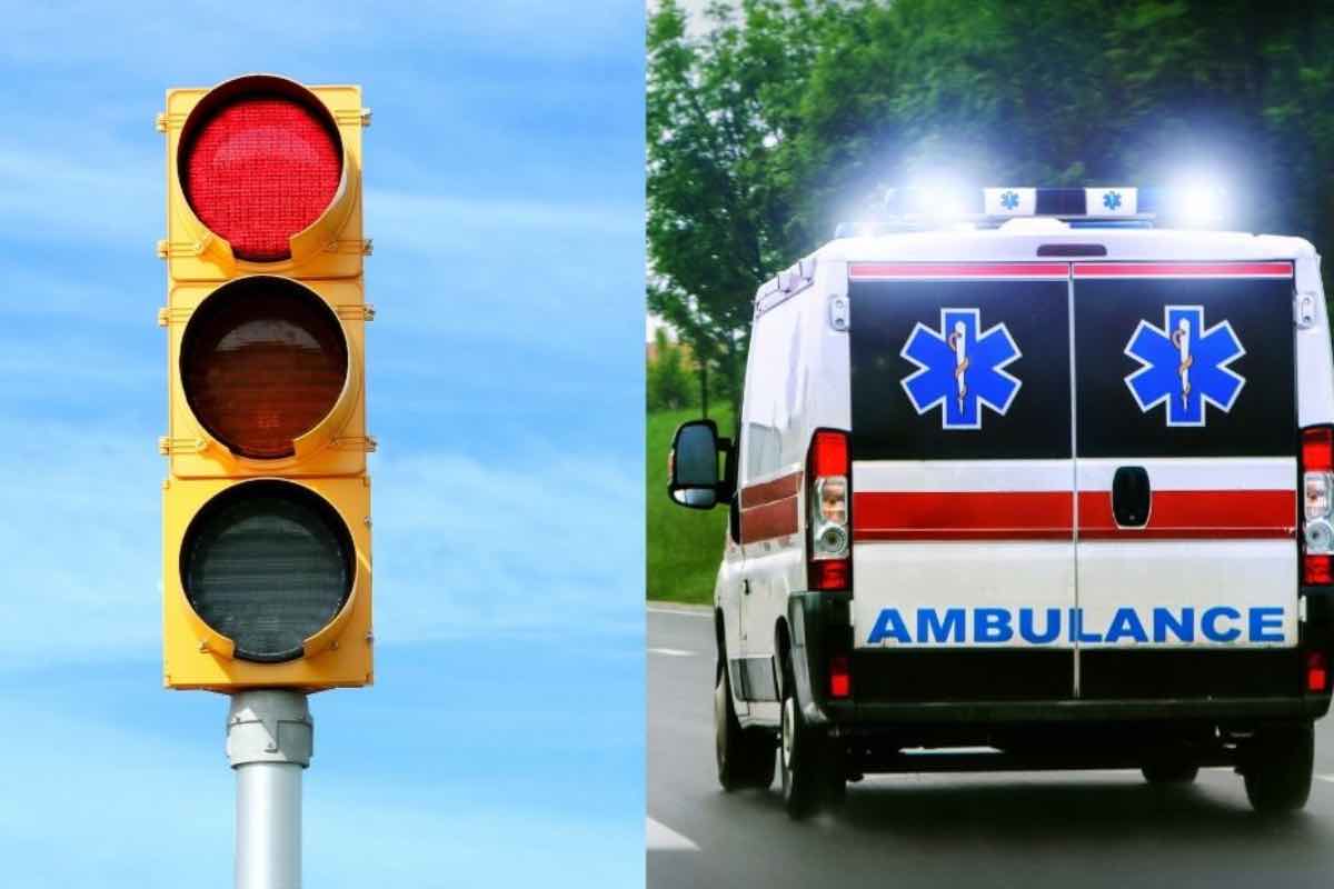 Posso passare con il rosso per far transitare un'ambulanza?