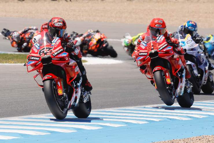 Pecco Bagnaia e Marc Marquez buon rapporto per Tardozzi