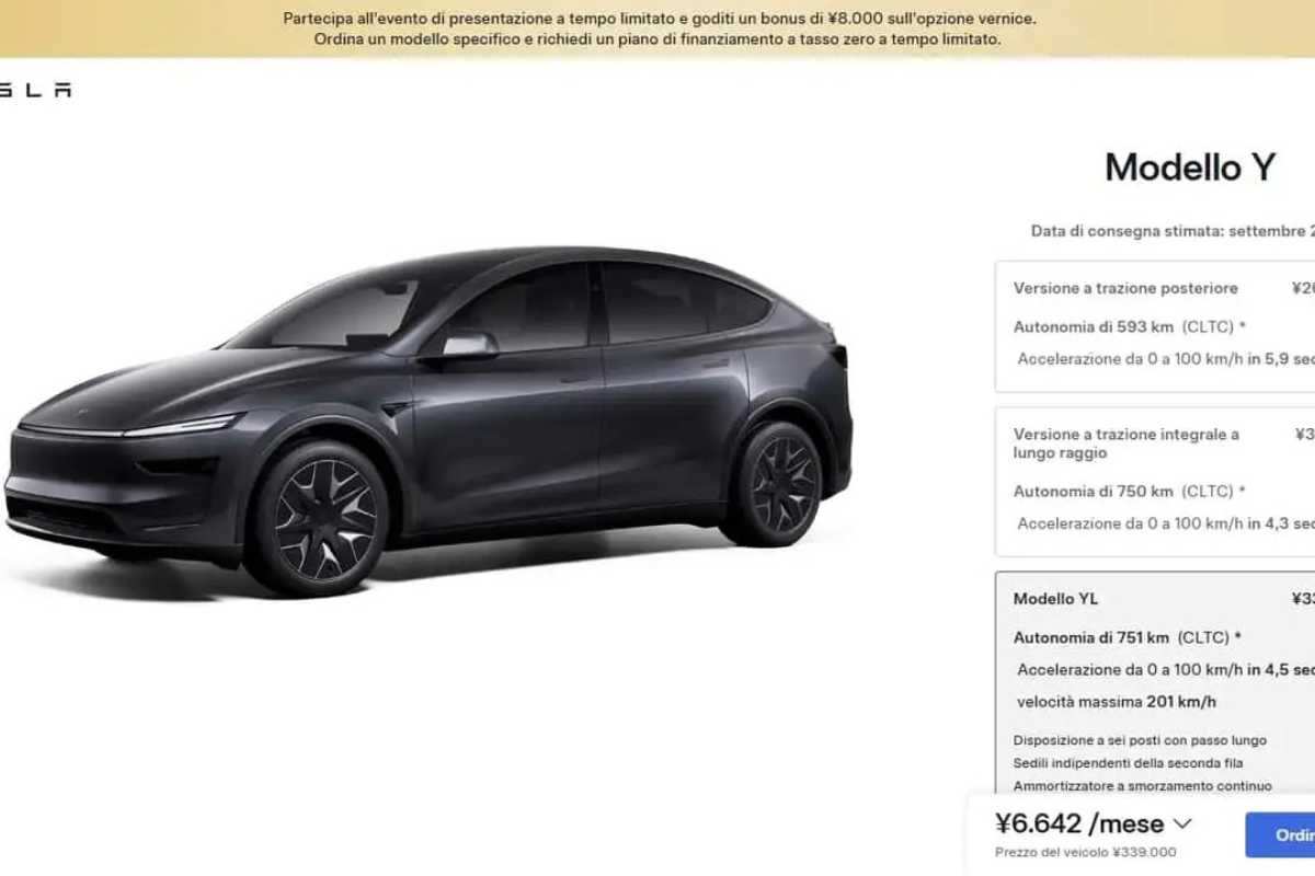 Ordini nuova Tesla
