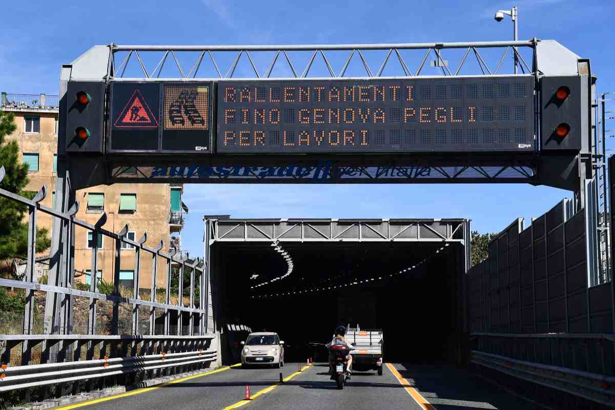 Autostrada italiana in estate