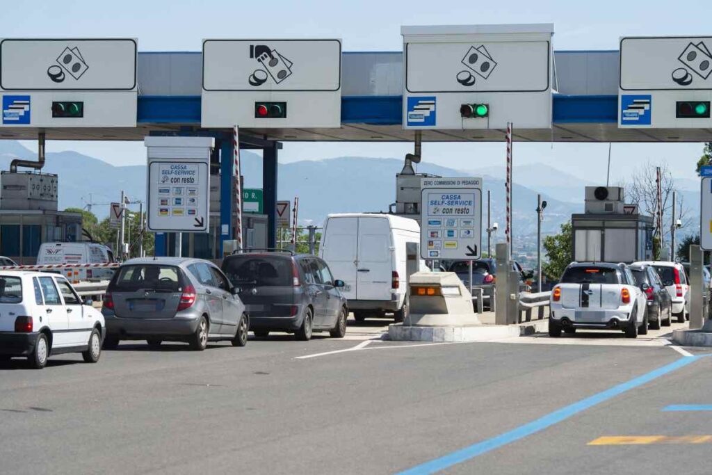 Casello in autostrada