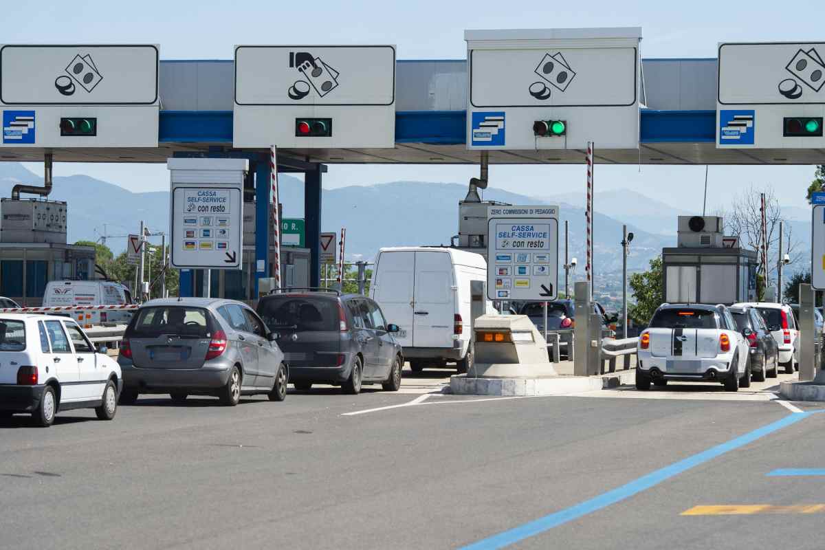 Casello in autostrada