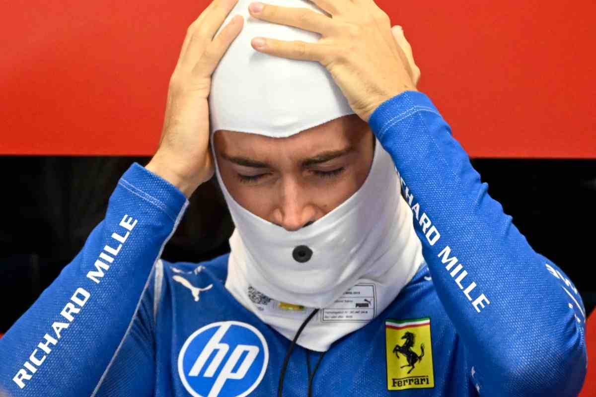 Il mesto commento di Charles Leclerc
