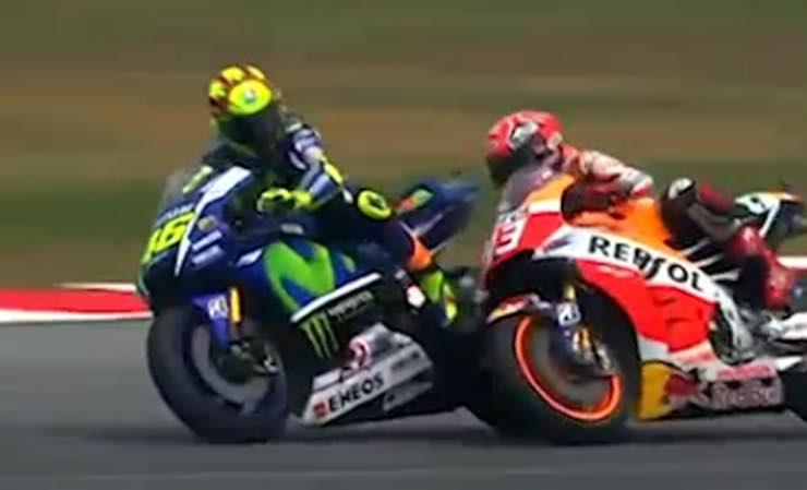 Rossi e Marquez Criville non crede alla caduta per il calcio