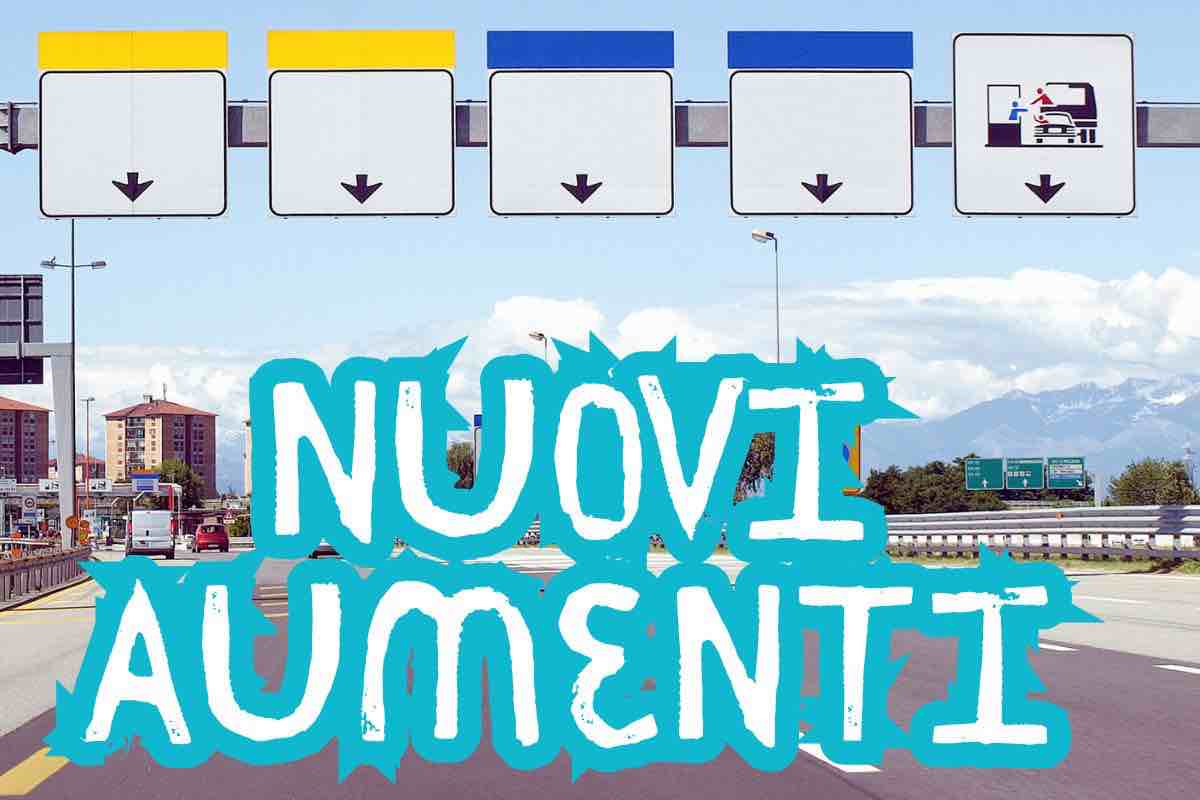 Autostrada novità pedaggio aumento