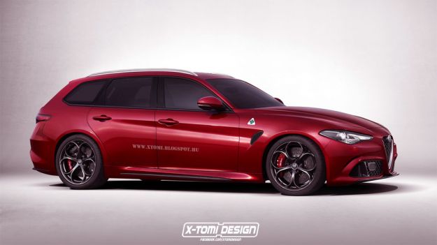 Alfa Romeo Giulia Sportwagon rendering