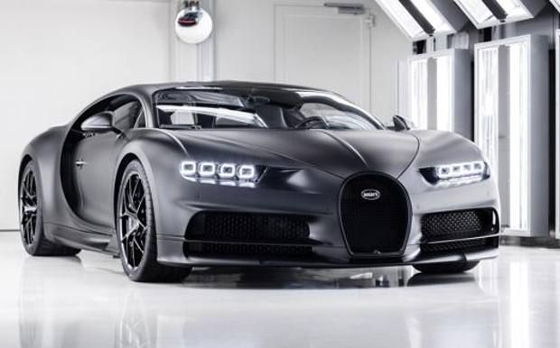 Bugatti Chiron Edition Noire Sportive profilo anteriore