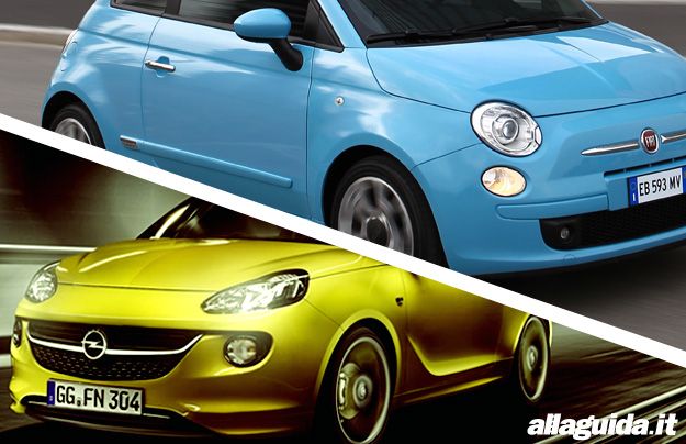 Fiat 500 vs Opel Adam: confronto tra citycar chic [FOTO e VIDEO]