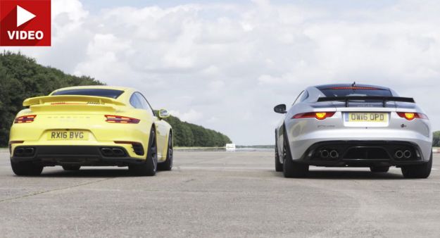 Jaguar F Type SVR vs Porsche 911 Turbo
