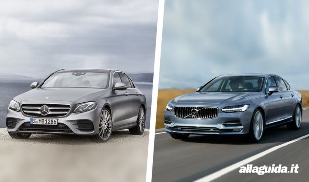 Mercedes Classe E 2016 vs Volvo S90: confronto tra berline di lusso [FOTO]