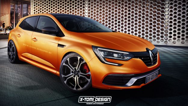 Nuova Renault Megane RS, rendering