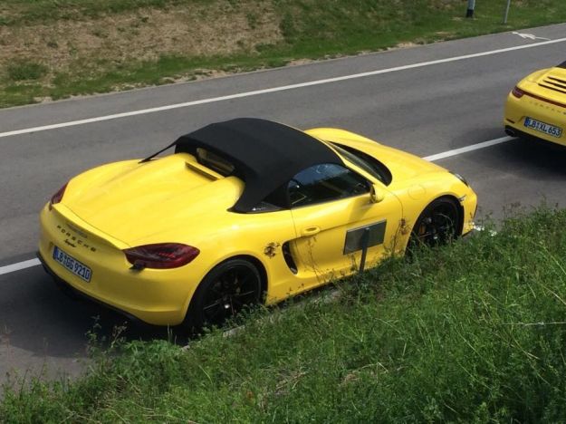 Porsche Boxster Spyder 2016: foto spia della nuova sportiva