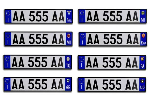 aumento targhe auto