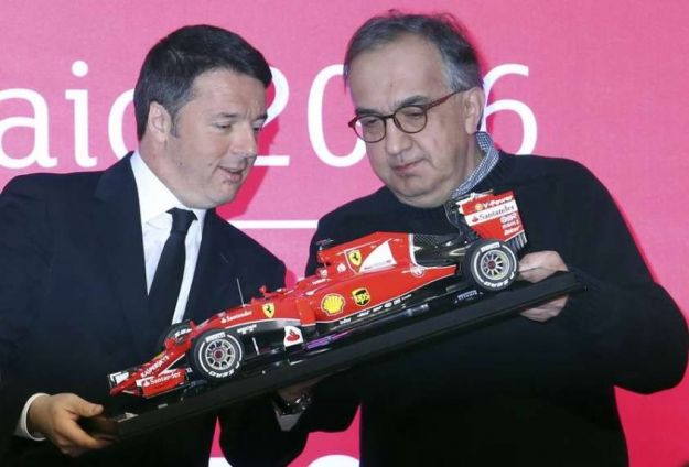 ferrari in borsa renzi e marchionne
