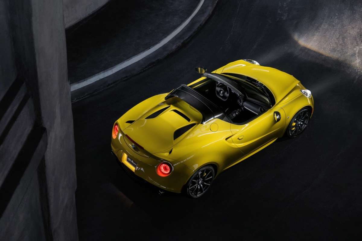 Colorazione gialla della 4C Spider