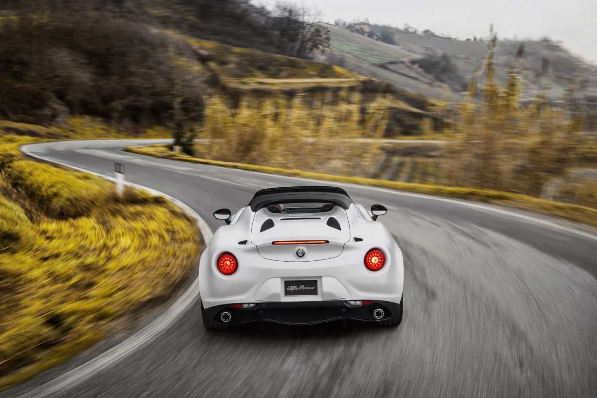 Posteriore della Nuova 4C Spider