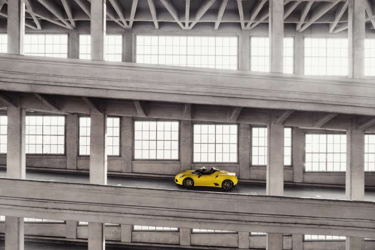 Vista della 4C Spider