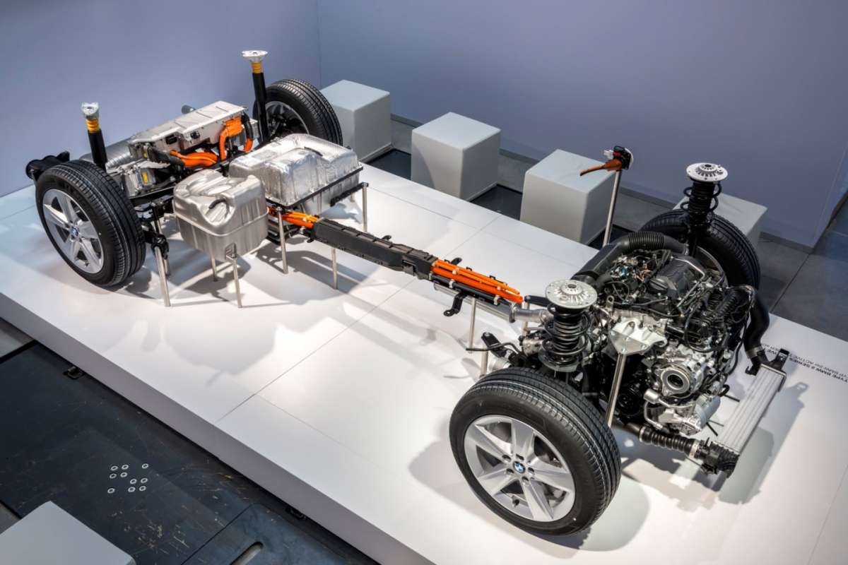 Motore elettrico e batterie di Bmw Serie 2 Active Tourer ibrida plug-in