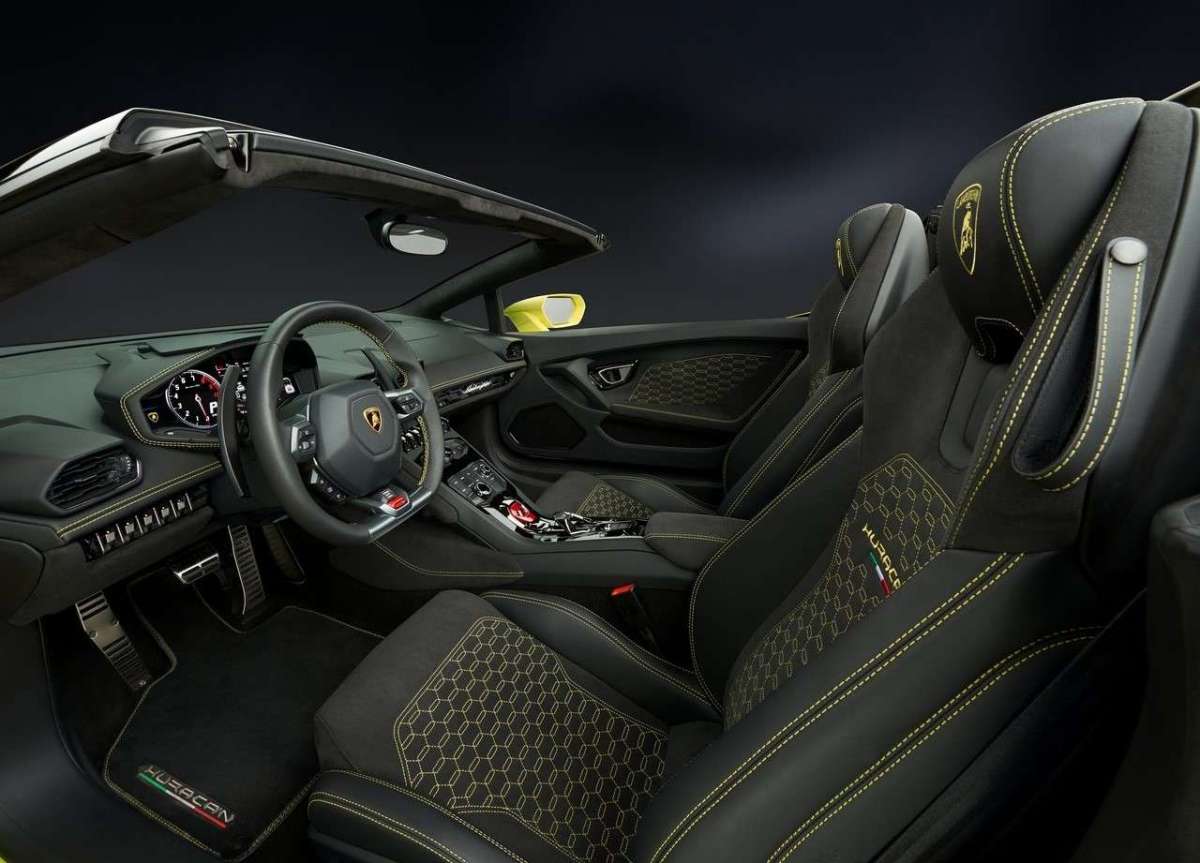 Lamborghini Huracan Spyder, gli interni