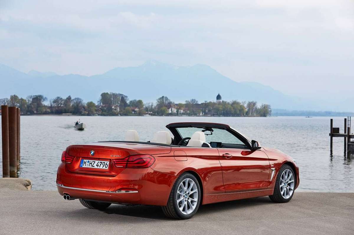 Laterale posteriore della Serie 4 Cabrio 2017
